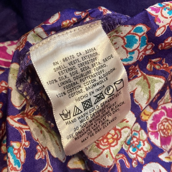 Anthropologie| Maeve |Fall Daleka Purple Silk Dress | Sz Medium NWT - Picture 11 of 11